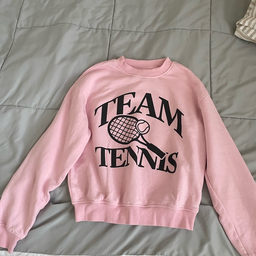 Pink tennis sweater